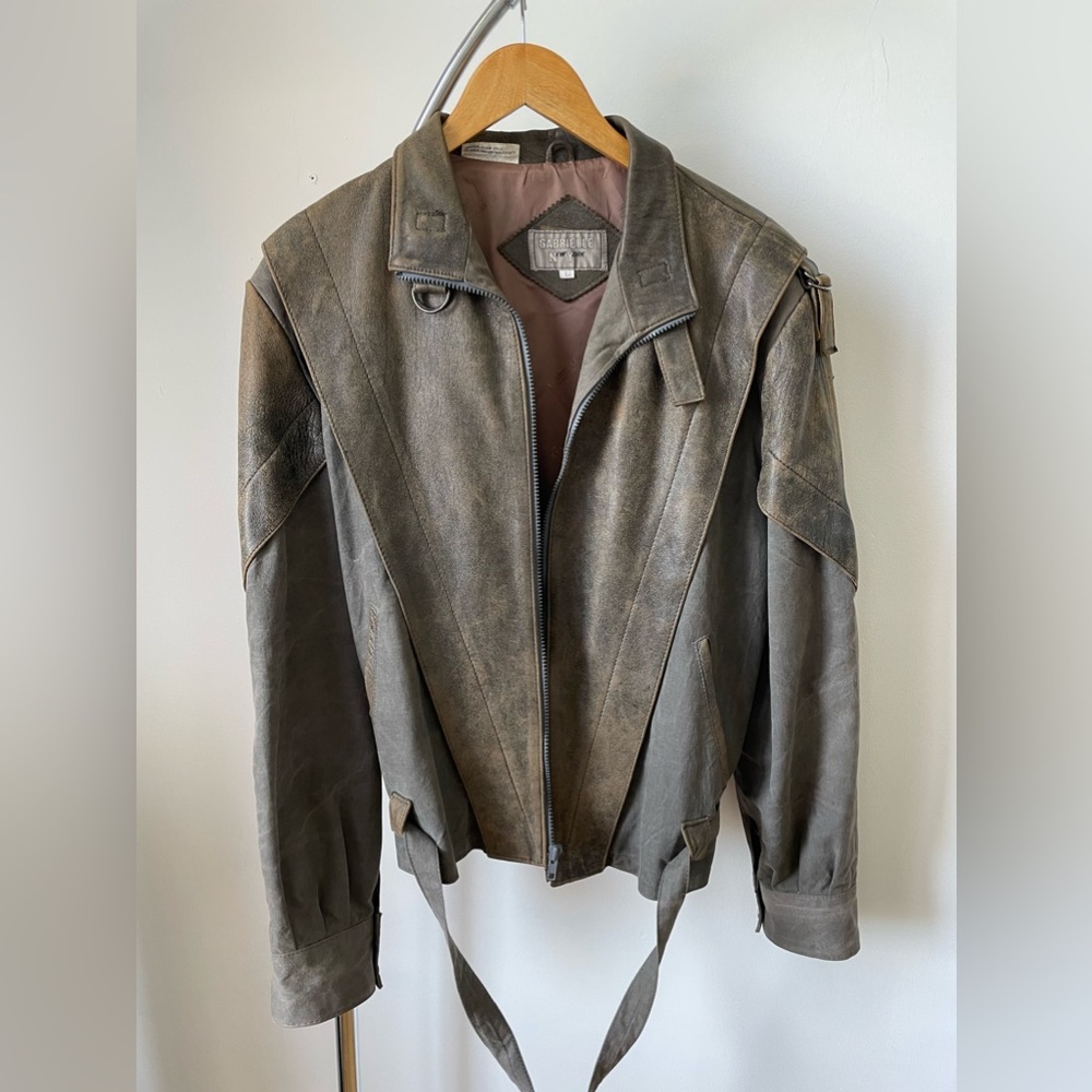 Vintage Leather Bomber